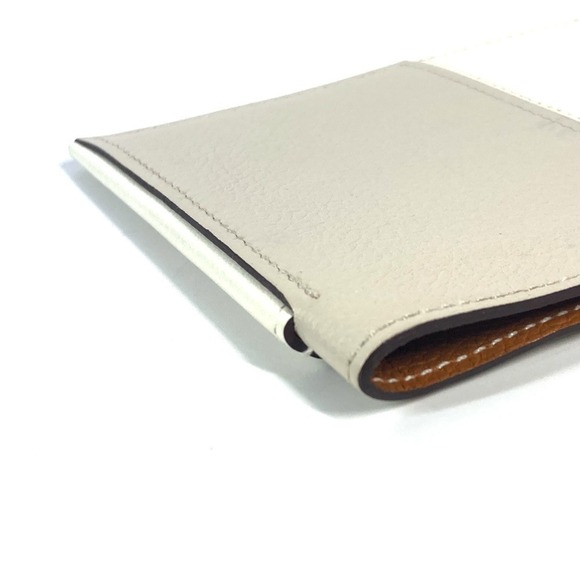 HERMES Beige Leather Card Holder - Picture 5 of 13